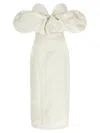 Elisabetta Franchi Off-the-shoulder Dress In White