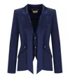 Elisabetta Franchi Oltremare Crepe Smoking Jacket