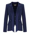 Elisabetta Franchi Oltremare Crepe Smoking Jacket