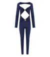 Elisabetta Franchi Oltremare Jumpsuit With Maxi Bow