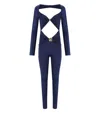 Elisabetta Franchi Oltremare Jumpsuit With Maxi Bow