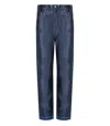 Elisabetta Franchi Oltremare Laminated Baggy Jeans