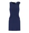 Elisabetta Franchi Oltremare Sheath Dress With Brooch
