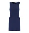 Elisabetta Franchi Oltremare Sheath Dress With Brooch