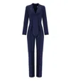 Elisabetta Franchi Oltremare Smoking Jumpsuit In Blue