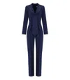 Elisabetta Franchi Oltremare Smoking Jumpsuit In Blue