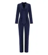 Elisabetta Franchi Oltremare Smoking Jumpsuit In Blue