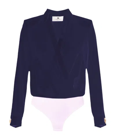 Elisabetta Franchi One-piece Shirt In Blue