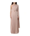 Elisabetta Franchi One-shoulder Dress In 粉末色