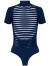 Elisabetta Franchi Gestrickter Body In Blau