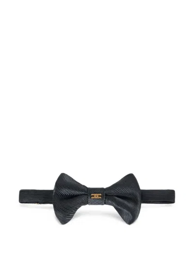 Elisabetta Franchi Ottoman Bow Tie In Black