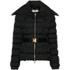 Elisabetta Franchi Quilted Puffer Jacket In Black