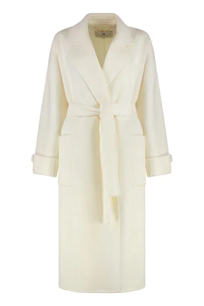 ELISABETTA FRANCHI ELISABETTA FRANCHI OVERCOAT MADE OF A WOOL BLEND FABRIC.