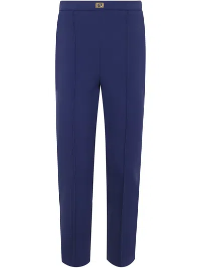 ELISABETTA FRANCHI REGULAR CLASSIC TROUSERS,PA07651E2 DC8 OVERSEA