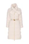Elisabetta Franchi Padded Coat In White
