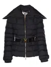 Elisabetta Franchi Quilted Puffer Jacket In Black