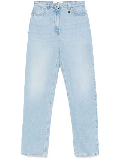 Elisabetta Franchi Padlock-detail Jeans In Blue