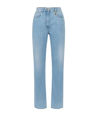 Elisabetta Franchi Padlock-detail Jeans In Blue