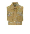 Elisabetta Franchi Logo-print Sleeveless Shirt In Green