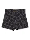 Elisabetta Franchi Paisley-print Shorts In Black