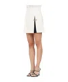 Elisabetta Franchi Paneled Skirt In White