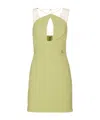 Elisabetta Franchi Cut-out Crepe Mini Dress In Nude