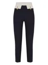 Elisabetta Franchi Panelled Gold-detail Trousers In Multi