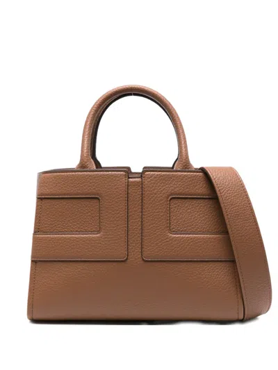 Elisabetta Franchi Panelled Tote Bag In Brown
