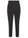 Elisabetta Franchi Zip-fastening Trim-detail Trousers In Black