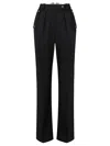 Elisabetta Franchi Trousers With Pleats And Pockets In Black