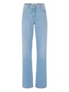 Elisabetta Franchi Rhinestone-embellished Jeans In Blue
