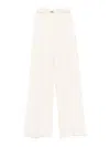 Elisabetta Franchi Wool Pants In Beige