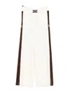 Elisabetta Franchi Milk Coffee Knitted Pants In Multi
