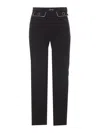 Elisabetta Franchi High-waisted Casual Pants In Negro