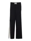 Elisabetta Franchi Flared Fit Trousers With Side Stripe Detail In Black