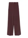 Elisabetta Franchi Pantalón Casual - Rojo Oscuro In Burgundy