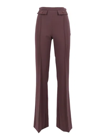 Elisabetta Franchi Pantalone In Burgundy