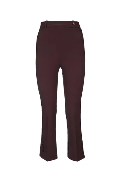 Elisabetta Franchi Flared Tailored Trousers In Multi