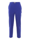 Elisabetta Franchi Pantalone Dritto Blu In Blue