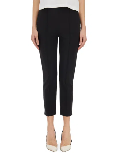 Elisabetta Franchi Pantalone Dritto Con Morsetto In Black