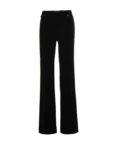 Elisabetta Franchi Black Double Crepe Trousers