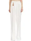 Elisabetta Franchi High-waisted Trousers Wide-leg Design Front Pleats