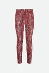 Elisabetta Franchi Pantalone Leopard Peonia In Multicolore