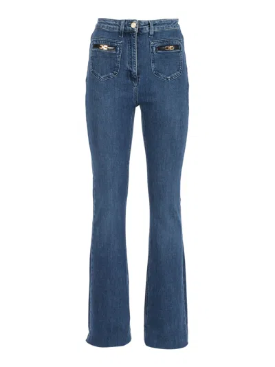 Elisabetta Franchi Pantalone Mod。牛仔裤 In Blue