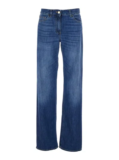 Elisabetta Franchi Pantalone Mod. Jeans In Blue