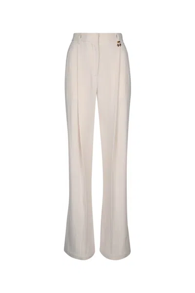 Elisabetta Franchi Pantalone Palazzo In Burro