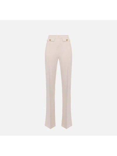 Elisabetta Franchi Pantalone In Yellow Cream