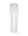 Elisabetta Franchi Pantaloni In Cotone Con Fiocchi Gioiello