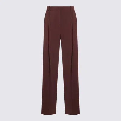 Elisabetta Franchi Pantaloni Merlot In Burgundy