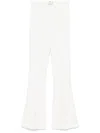 Elisabetta Franchi Double-layer Crepe Flared Trousers